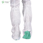 Blue stripe antistatic ESD cleanroom booties anti slip PVC safety soft sole long boots